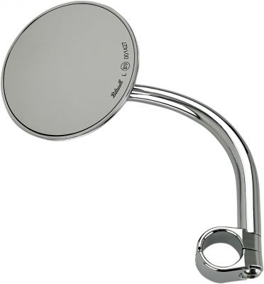 06401321 - Biltwell MIRROR LG RND W/MNT 1" CH