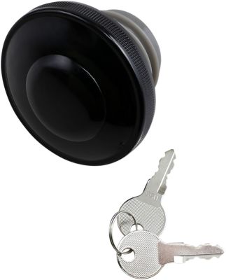 07030815 - DRAG SPECIALTIES CAP GAS LOCK BLK VENT