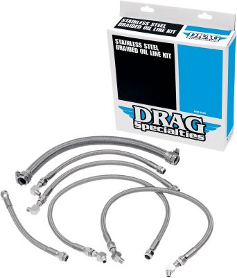 07110035 - DRAG SPECIALTIES SS OIL LINE KIT 90-E92 ST