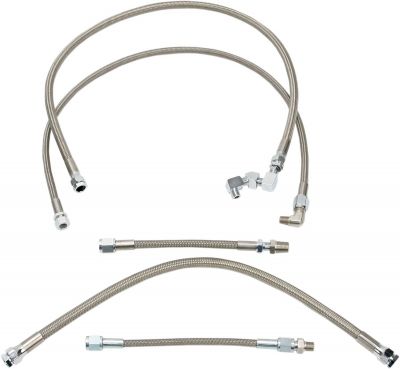 07110039 - DRAG SPECIALTIES SS OIL LINE KIT 86-90 XL