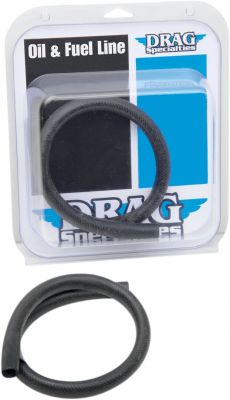 07110196 - DRAG SPECIALTIES OIL LINE BLK 1/2" 2