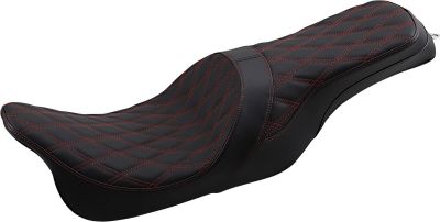 08011267 - DRAG SPECIALTIES SEAT 2UP FRWD PRED DD RED