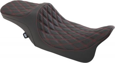 08011310 - DRAG SPECIALTIES SEAT PRED III DDIA RED VN