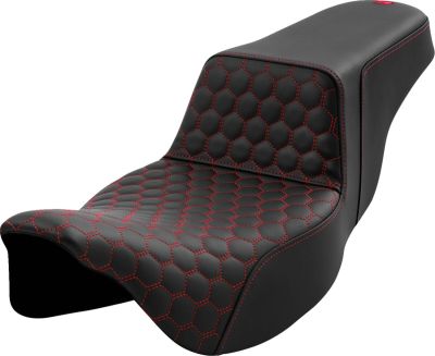 08011561 - SADDLEMEN SEAT STEP UP HC EXT RED STITCH