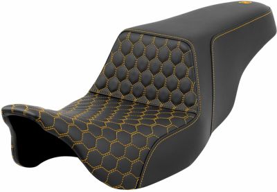 08011569 - SADDLEMEN SEAT STEP UP HC GOLD STITCH TO