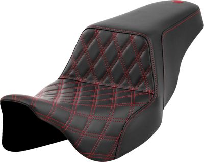 08011574 - SADDLEMEN SEAT STEP UP FRONT LS RED STIT