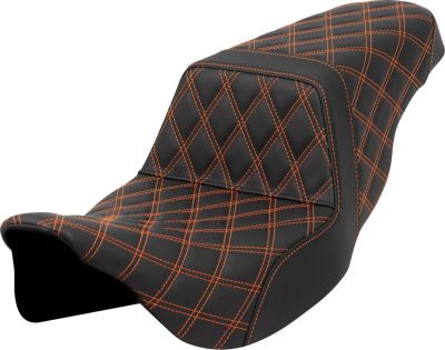 08011585 - SADDLEMEN SEAT STEP UP LS ORANGE STITCH