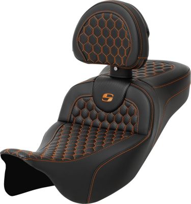 08011653 - SADDLEMEN SEAT ROADSOFA HC W/BR ORANGE S