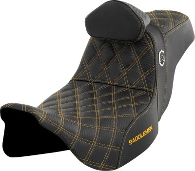 08011663 - Pro Series SDC Performance Seat - with Backrest - Gold Stitch