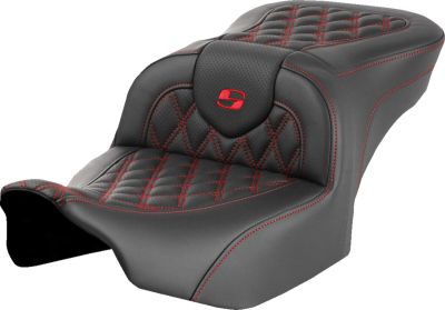 08011716 - SADDLEMEN SEAT ROADSOFA LS RED STITCH