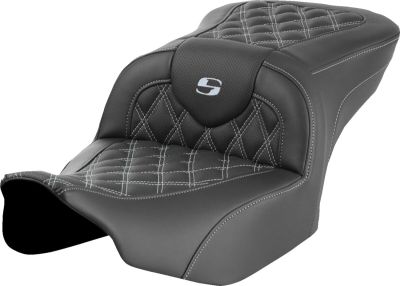 08011717 - SADDLEMEN SEAT ROADSOFA LS SILVER STITCH