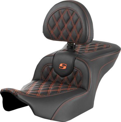 08011721 - SADDLEMEN SEAT ROADSOFA LS W/BR ORANGE S