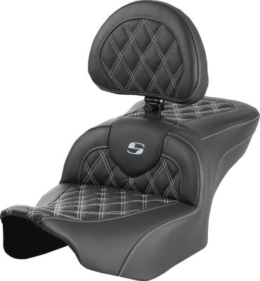 08011723 - SADDLEMEN SEAT ROADSOFA LS W/BR SILVER S