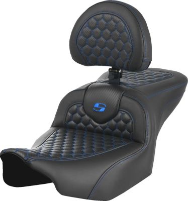 08011749 - SADDLEMEN SEAT ROADSOFA HC W/BR BLUE STI