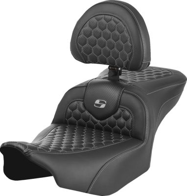 08011750 - SADDLEMEN SEAT ROADSOFA HC W/BR GREY STI