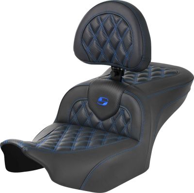 08011787 - SADDLEMEN SEAT ROADSOFA LS CF W/BR BLUE