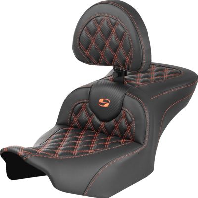 08011789 - SADDLEMEN SEAT ROADSOFA LS CF W/BR ORANG