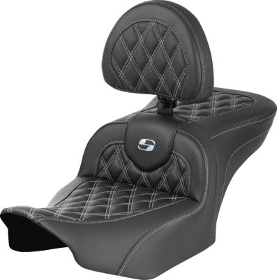 08011791 - SADDLEMEN SEAT ROADSOFA LS CF W/BR SILVE