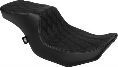 08011948 - DRAG SPECIALTIES Seat Peformance Predator 2-up Double Diamond Black Vinyl