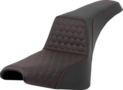 08021577 - SADDLEMEN SEAT STEP UP HC RED STITCH