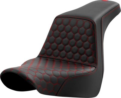 08021581 - SADDLEMEN SEAT STEP UP HC RED STITCH