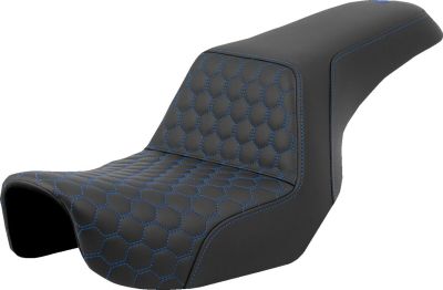 08030718 - SADDLEMEN SEAT STEP UP HC BLUE STITCH