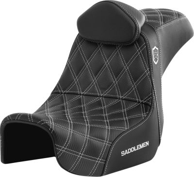 08030738 - SADDLEMEN SEAT SDC PERF GRIPPER W/BR WHI