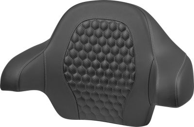 08220603 - Tour Pack Backrest Pad - Honeycomb - Gray Stitching