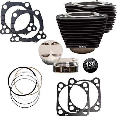 09311167 - S&S Cylinder Kit 136 Black with No