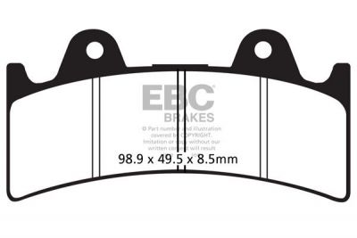 17200273 - EBC BRAKE PAD FA SER ORGANIC