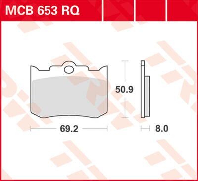 17211079 - TRW Lucas BRAKE PAD TRW MCB653RQ