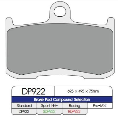 17212560 - DP BRAKES BRAKE PAD SINTER