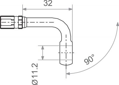 17420628 - TRW Lucas BANJO 7/16" 90 BK