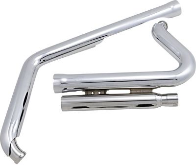 18002147 - COBRA EXHAUST SYSTEMS SPEEDSTER SHORT WITH RACE PRO TIPS CHROME