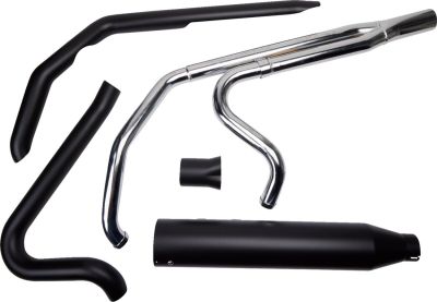 18002513 - KHROME WERKS EXHAUST 2:1 09-16 FL BLK