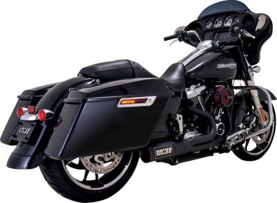 18002726 - V&H HIGH OUTPUT 2-1 EXHAUST BLACK TOURING