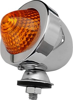 20401728 - K&S TECHNOLOGIES MARKER LIGHT ECE CHROME AMBER