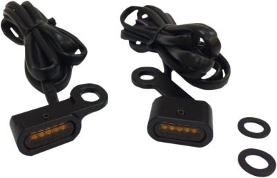 20402138 - DRAG SPECIALTIES LIGHTS TRNSIG BLK AMBR XL