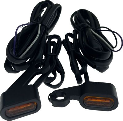 20403056 - DRAG SPECIALTIES LIGHTS MKR BLK/AMBER 04-13 XL