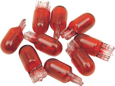 20600122 - DRAG SPECIALTIES BULB RED 5W T10 10PK