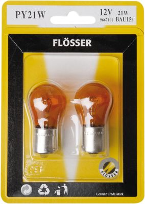 20600418 - FLOSSER BULB 12V PY21W BAU15S AMB 10PK