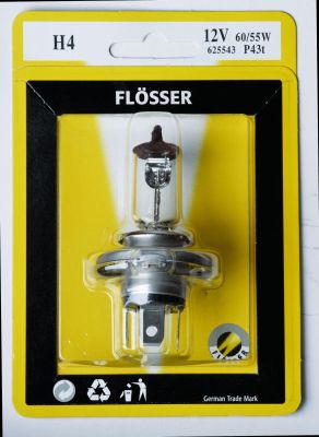 20600543 - FLOSSER BULB H4 12V 60/55W P43T 10PK