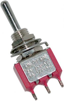 21060150 - NAMZ MINI TOGGLE SWITCH 5 AMP AIR RIDE 1/4" (6,35 MM) 3-POSITION