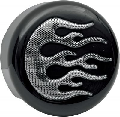21070053 - DRAG SPECIALTIES COVER HORN BLK/CHR FLAME