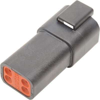 21200044 - NAMZ RECEPTACLE DEUTSCH DT-SERIES 4-PIN BLACK