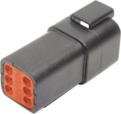 21200046 - NAMZ RECEPTACLE DEUTSCH DT-SERIES 6-PIN BLACK