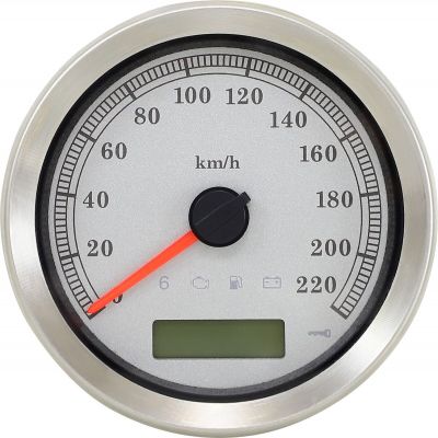 22100461 - DRAG SPECIALTIES SPEEDOMETER SILVER KPH 4 04-