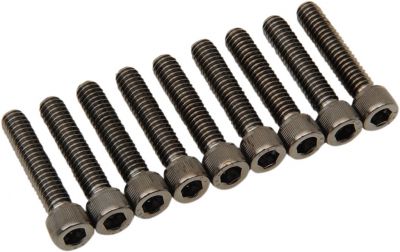 24011025 - DRAG SPECIALTIES BOLT KIT M8 CAM CVR B/C K