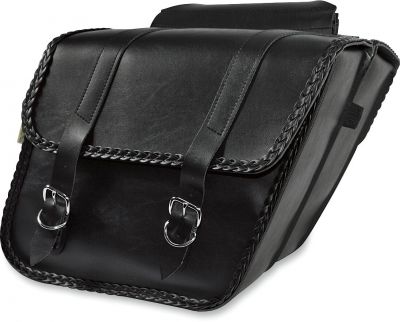 35010183 - WILLIE + MAX LUGGAGE SADDLEBAG, SLANT BRAID