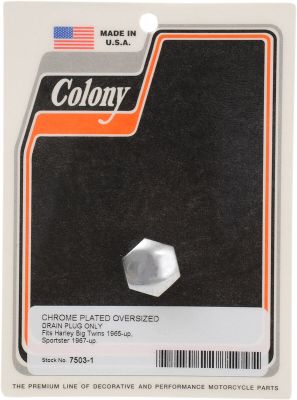 DS190919 - COLONY OVERSIZE CHR DRAIN PLUG